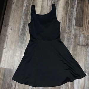 Black mini dress